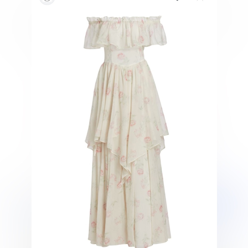 LoveShackFancy tiered floral dress